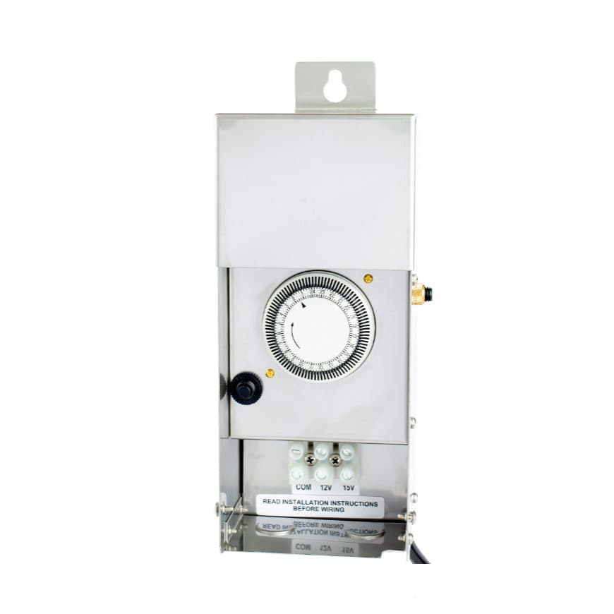 40-300W Stainless Magnetic Low Voltage Transformer Built In Timer & Photocell